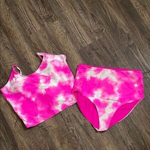 Pink Tie-Dye Bikini Set